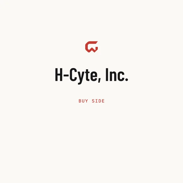 Buy side: H-Cyte, Inc.
