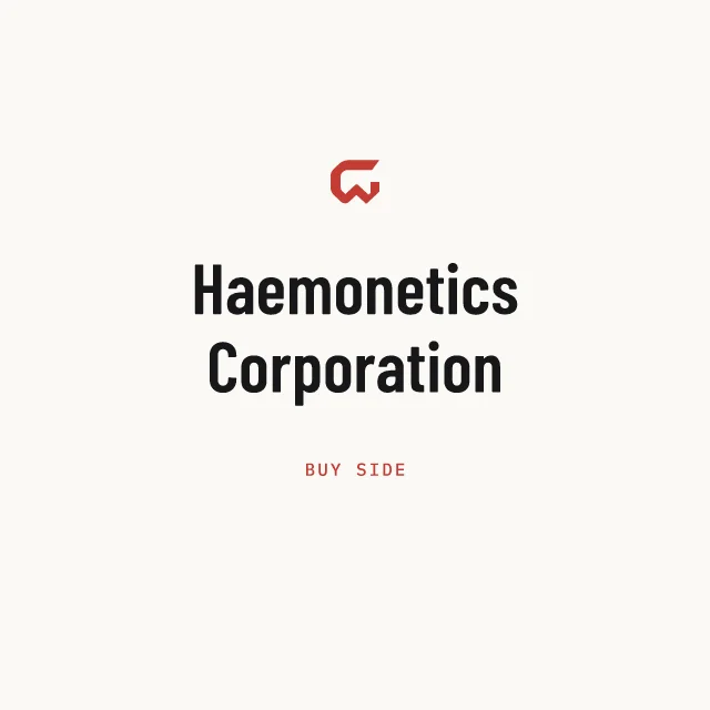 Buy side: Haemonetics Corporation
