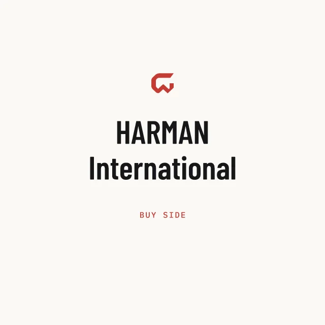 Buy side: HARMAN International
