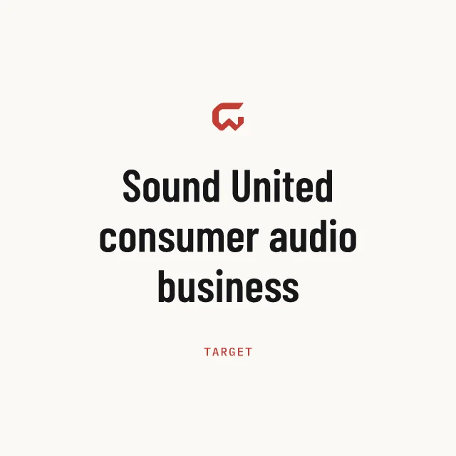 Target: Sound United consumer audio business