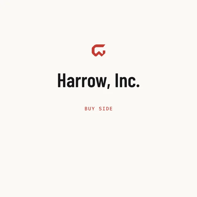 Buy side: Harrow, Inc.