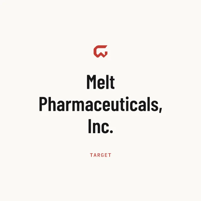Target: Melt Pharmaceuticals, Inc.