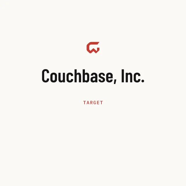Target: Couchbase, Inc.