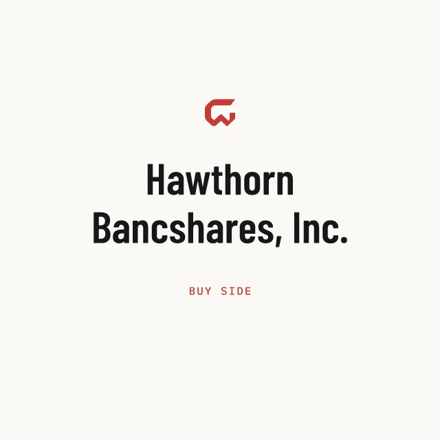 Buy side: Hawthorn Bancshares, Inc.