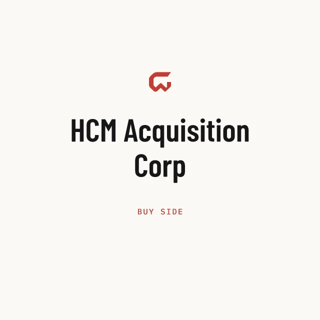 Buy side: HCM Acquisition Corp