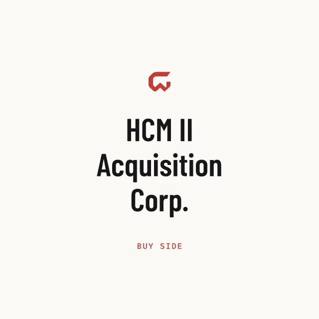 Buy side: HCM II Acquisition Corp.