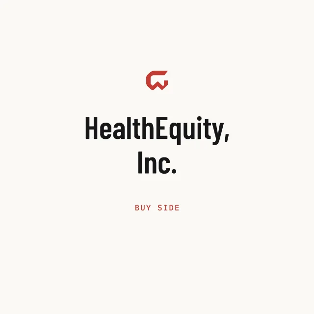 Buy side: HealthEquity, Inc.