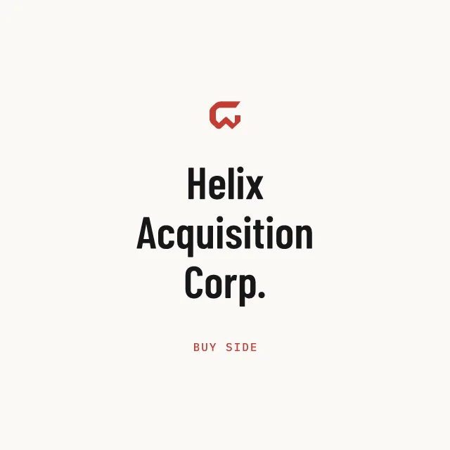 Buy side: Helix Acquisition Corp.