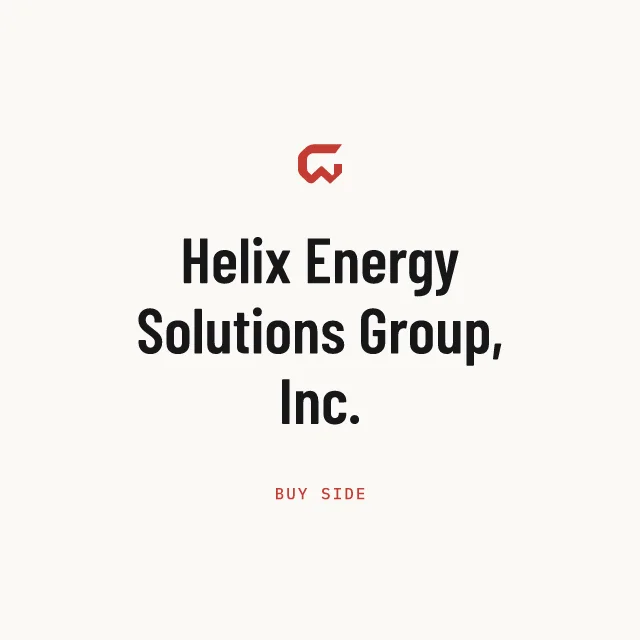 Buy side: Helix Energy Solutions Group, Inc.