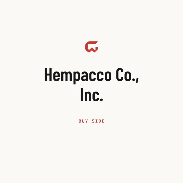 Buy side: Hempacco Co., Inc.
