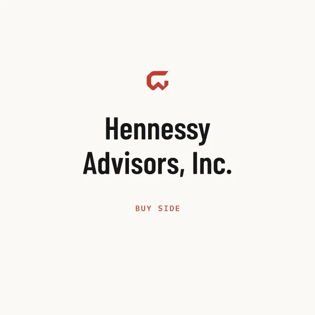 Buy side: Hennessy Advisors, Inc.