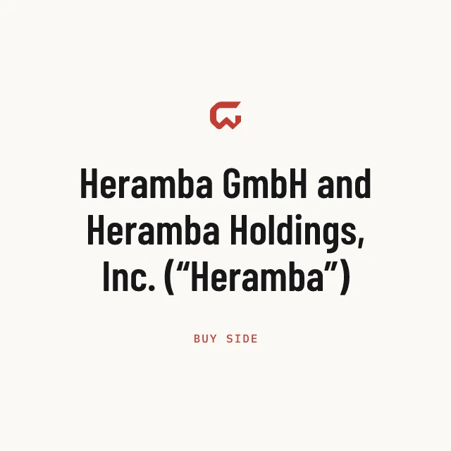 Buy side: Heramba GmbH and Heramba Holdings, Inc. (“Heramba”)