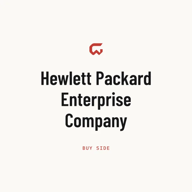 Buy side: Hewlett Packard Enterprise Company