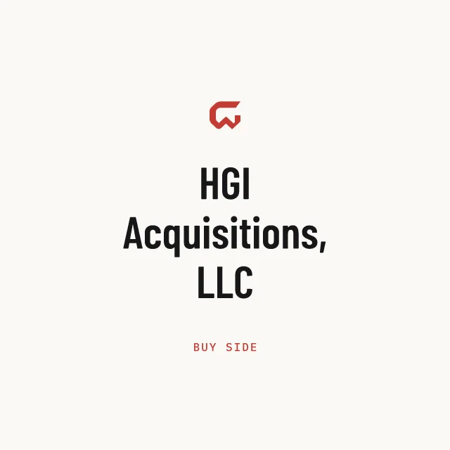 Buy side: HGI Acquisitions, LLC