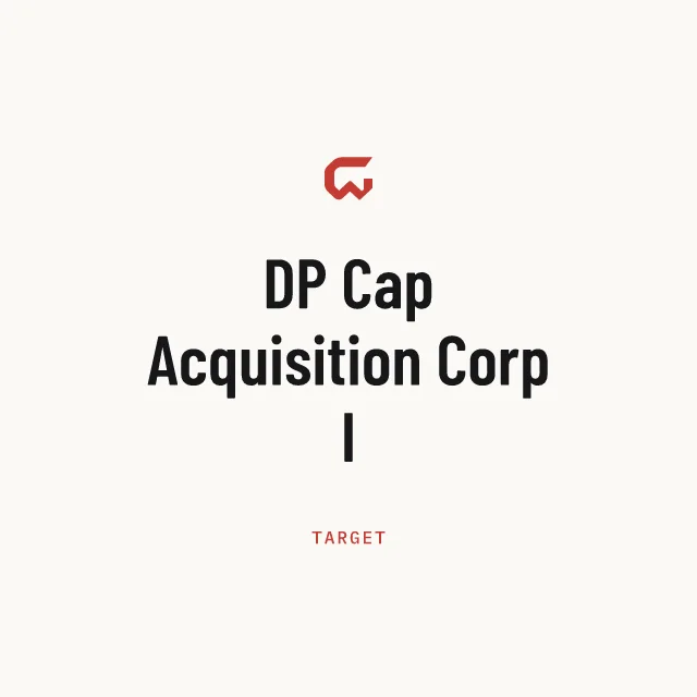 Target: DP Cap Acquisition Corp I