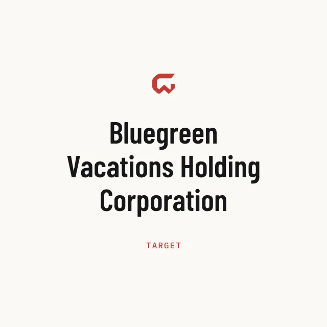 Target: Bluegreen Vacations Holding Corporation