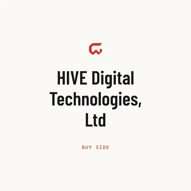 Buy side: HIVE Digital Technologies, Ltd
