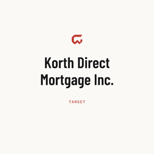 Target: Korth Direct Mortgage Inc.