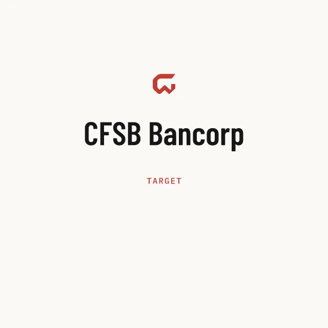 Target: CFSB Bancorp