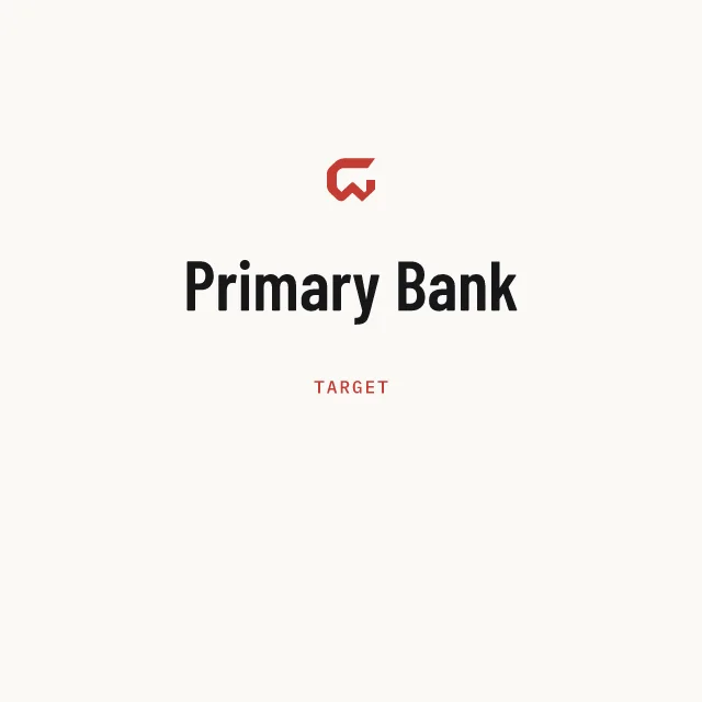 Target: Primary Bank