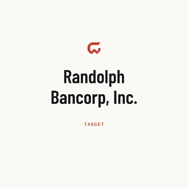 Target: Randolph Bancorp, Inc.
