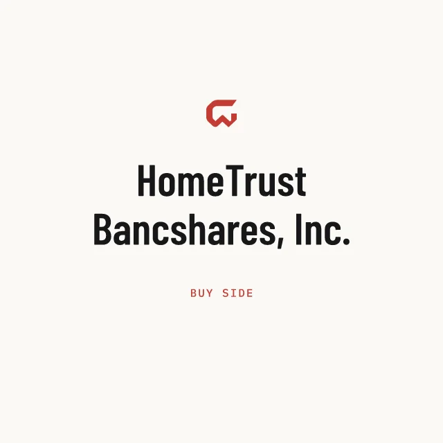 Buy side: HomeTrust Bancshares, Inc.