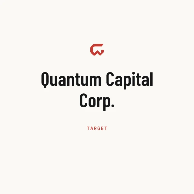 Target: Quantum Capital Corp.