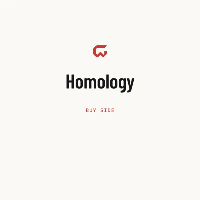 Buy side: Homology