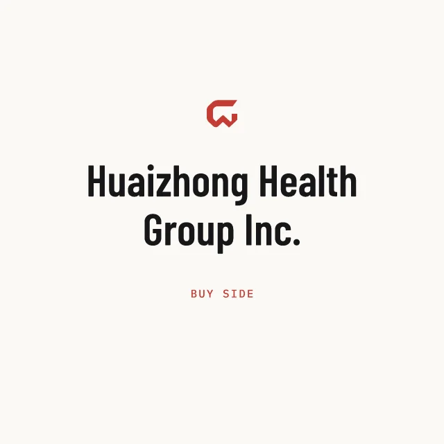 Buy side: Huaizhong Health Group Inc.