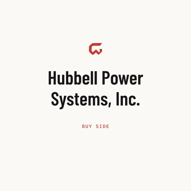 Buy side: Hubbell Power Systems, Inc.