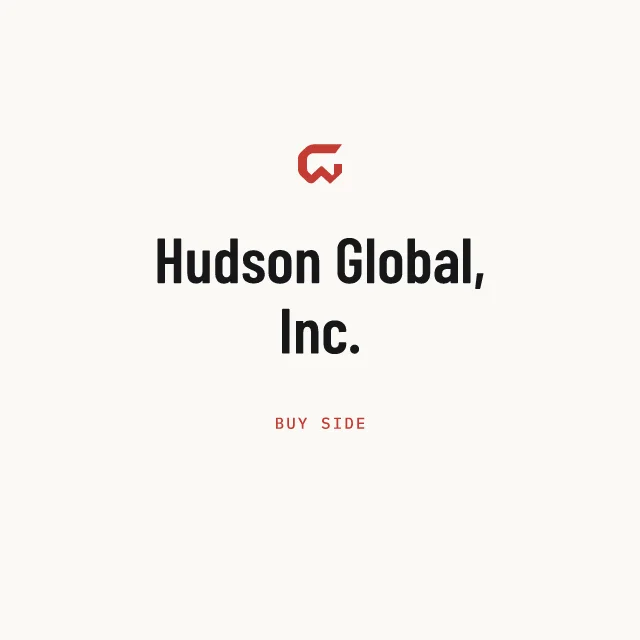 Buy side: Hudson Global, Inc.