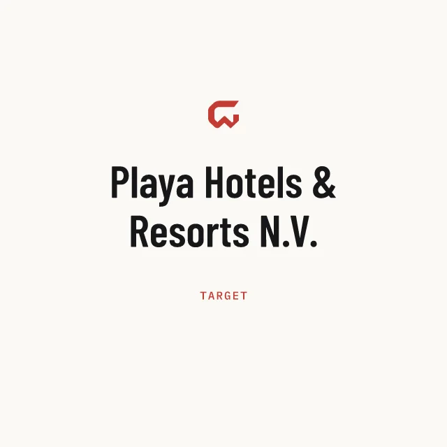 Target: Playa Hotels & Resorts N.V.
