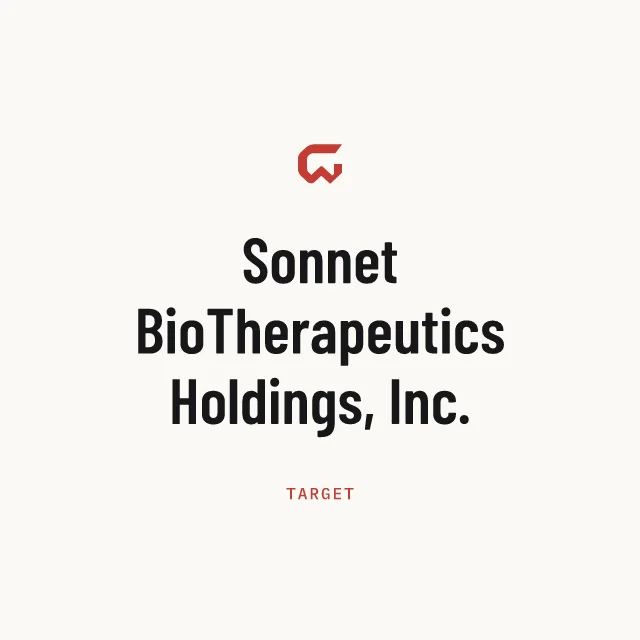 Target: Sonnet BioTherapeutics Holdings, Inc.