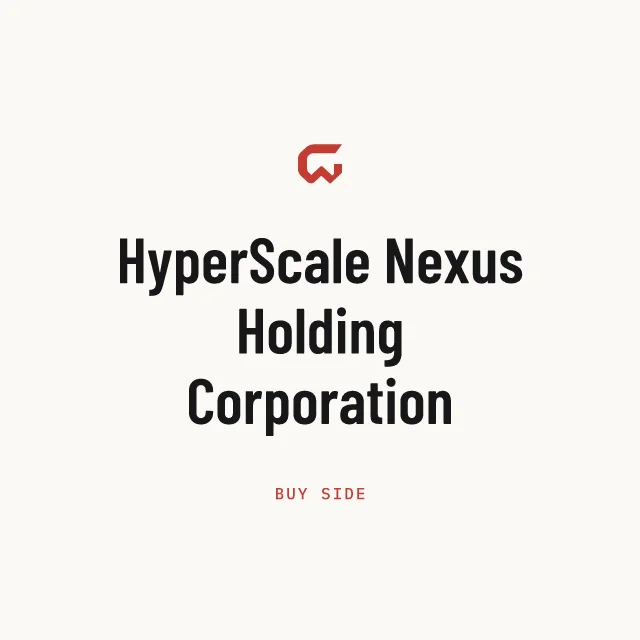 Buy side: HyperScale Nexus Holding Corporation