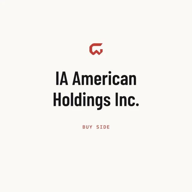 Buy side: IA American Holdings Inc.