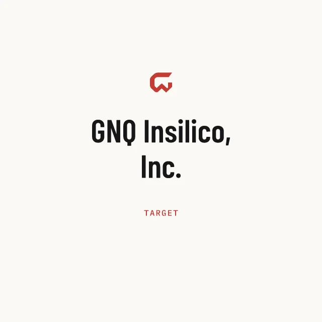 Target: GNQ Insilico, Inc.