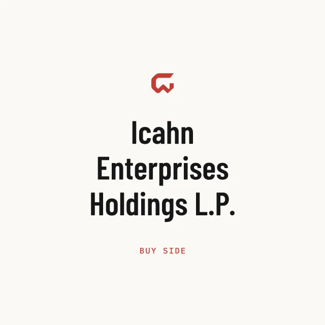 Buy side: Icahn Enterprises Holdings L.P.