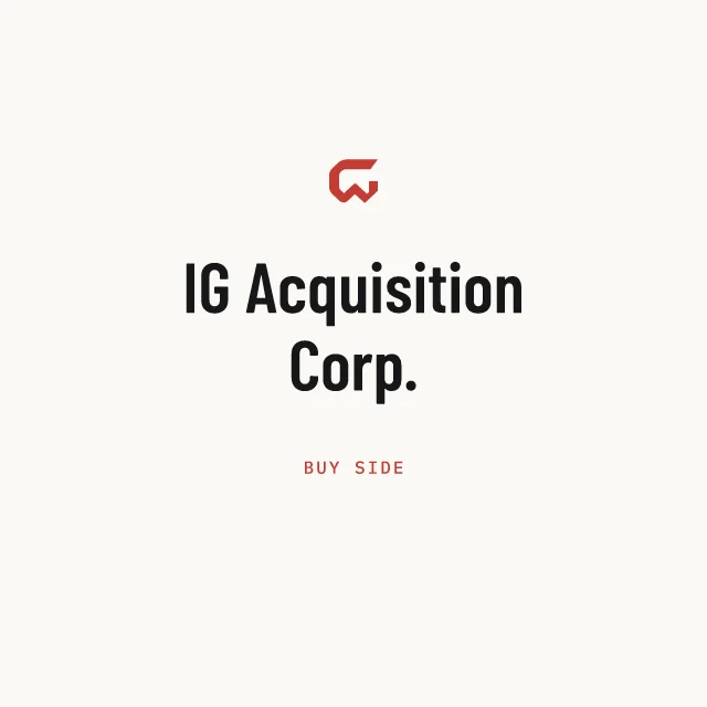 Buy side: IG Acquisition Corp.