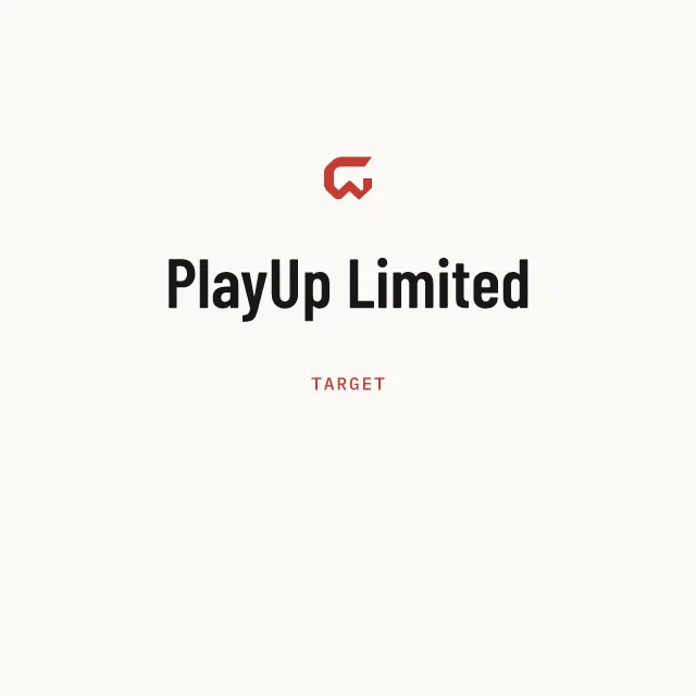 Target: PlayUp Limited