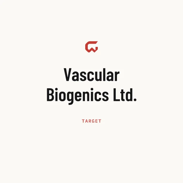 Target: Vascular Biogenics Ltd.