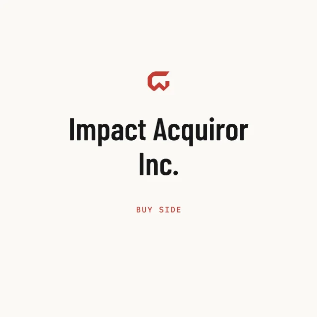 Buy side: Impact Acquiror Inc.