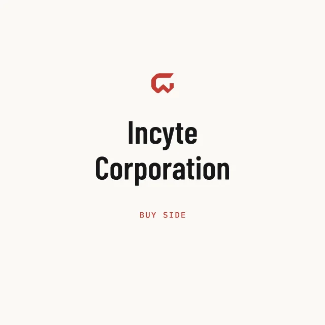 Buy side: Incyte Corporation