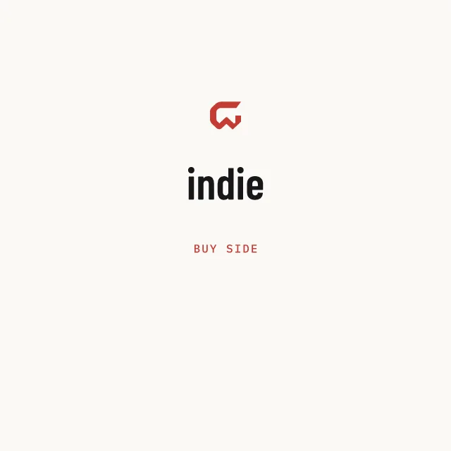 Buy side: indie
