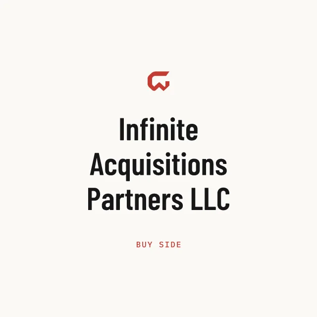Buy side: Infinite Acquisitions Partners LLC