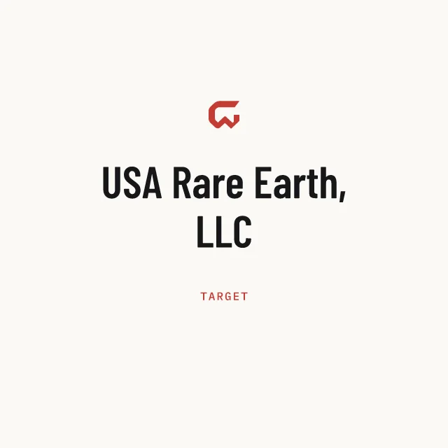 Target: USA Rare Earth, LLC