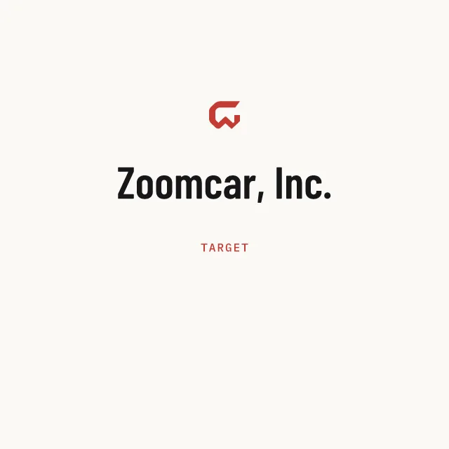 Target: Zoomcar, Inc.
