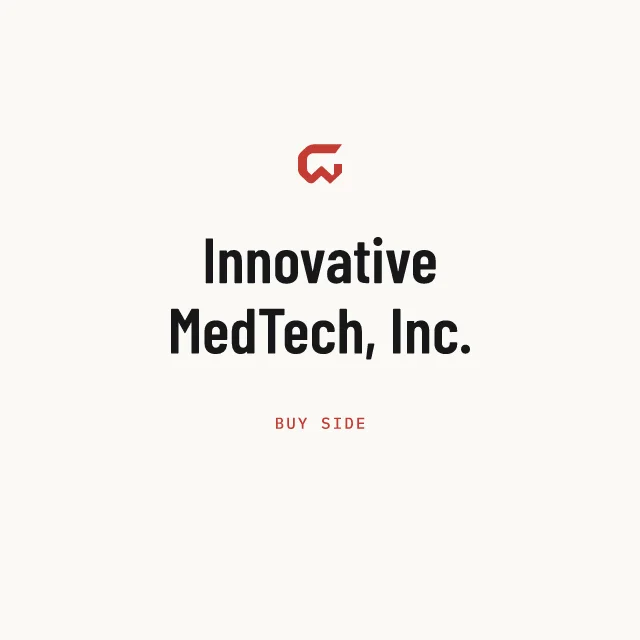 Buy side: Innovative MedTech, Inc.