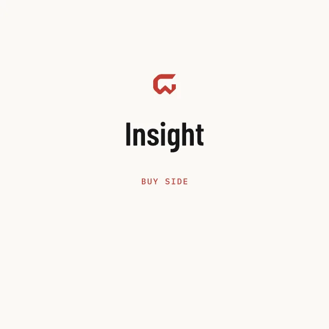 Buy side: Insight