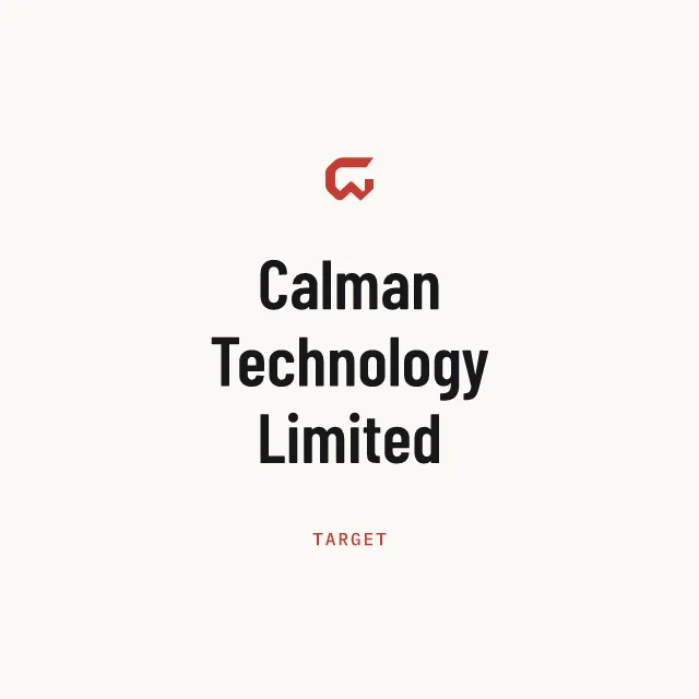 Target: Calman Technology Limited