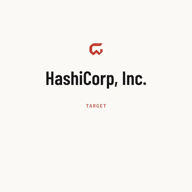 Target: HashiCorp, Inc.